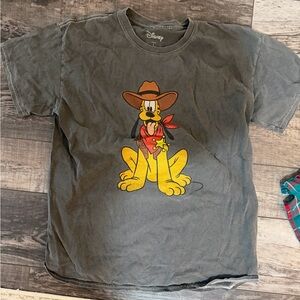 Disney Gray T-Shirt with Pluto Graphic